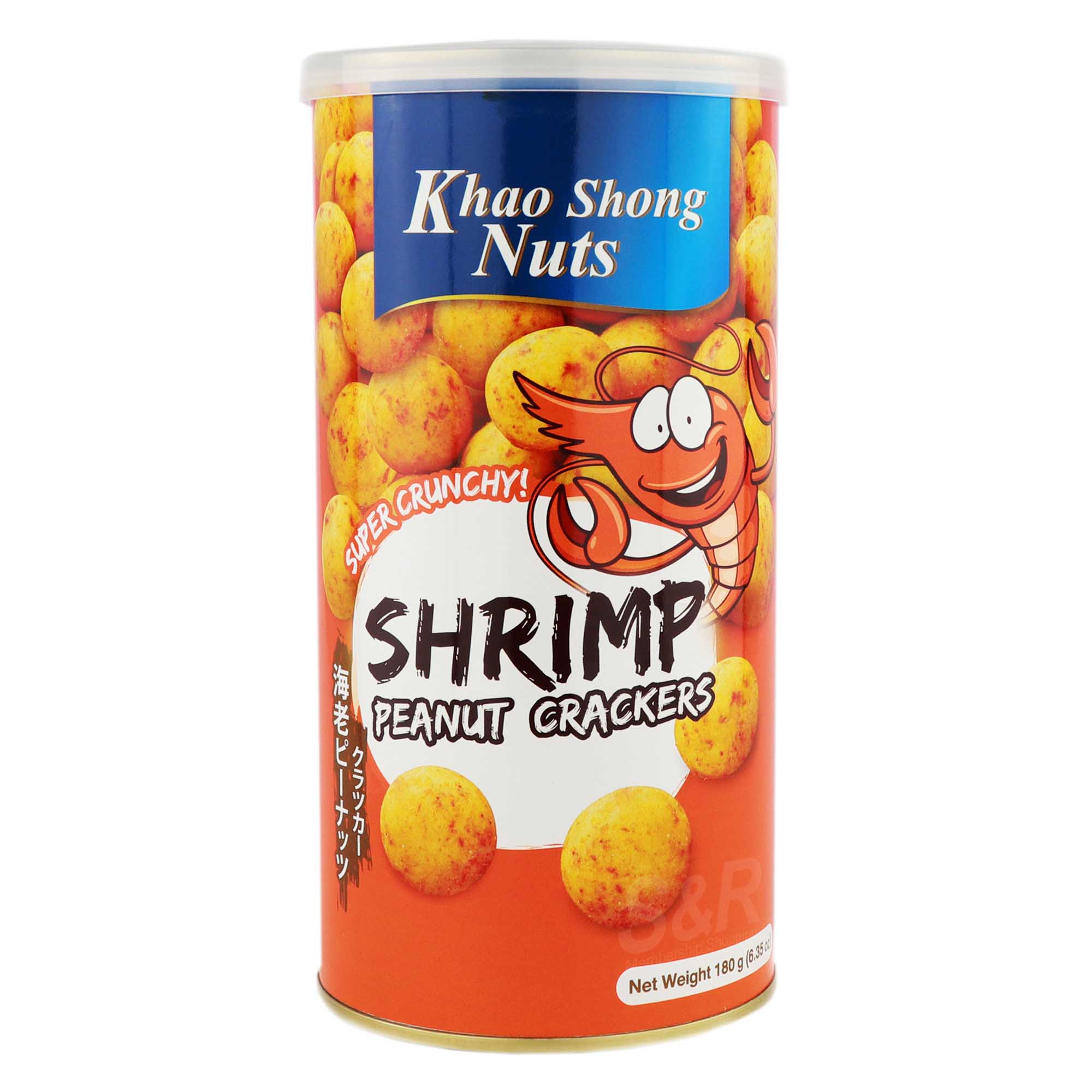 Khao Shong Nuts Shrimp Peanut Crackers 180g Khao Shong Nuts Shrimp Peanut Crackers 180g